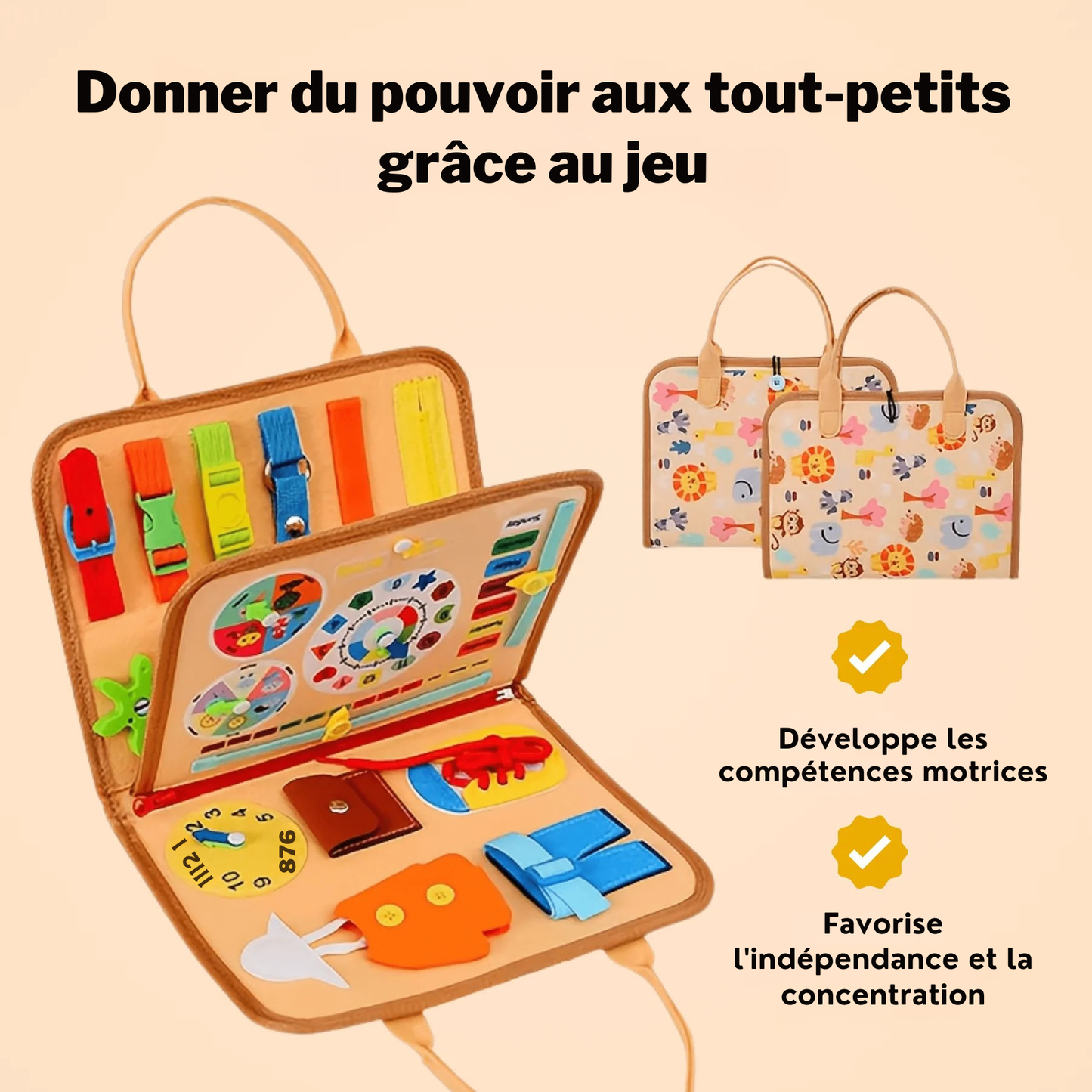 Cortex™ Tableau Montessori pour Tout-petits