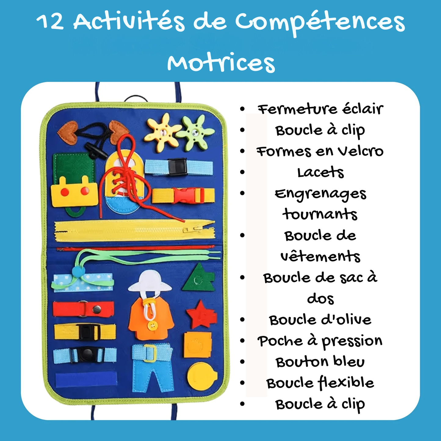 Cortex™ Tableau Montessori pour Tout-petits