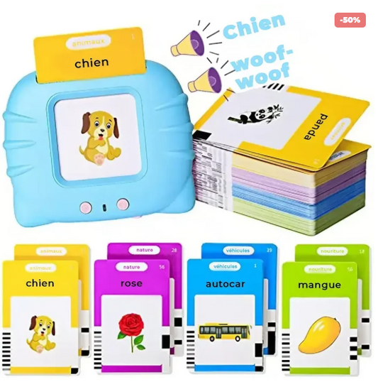 Développez le langage et la concentration de votre enfant dès 1 an — sans écran, sans effort, grâce à un jeu autonome validé Montessori.