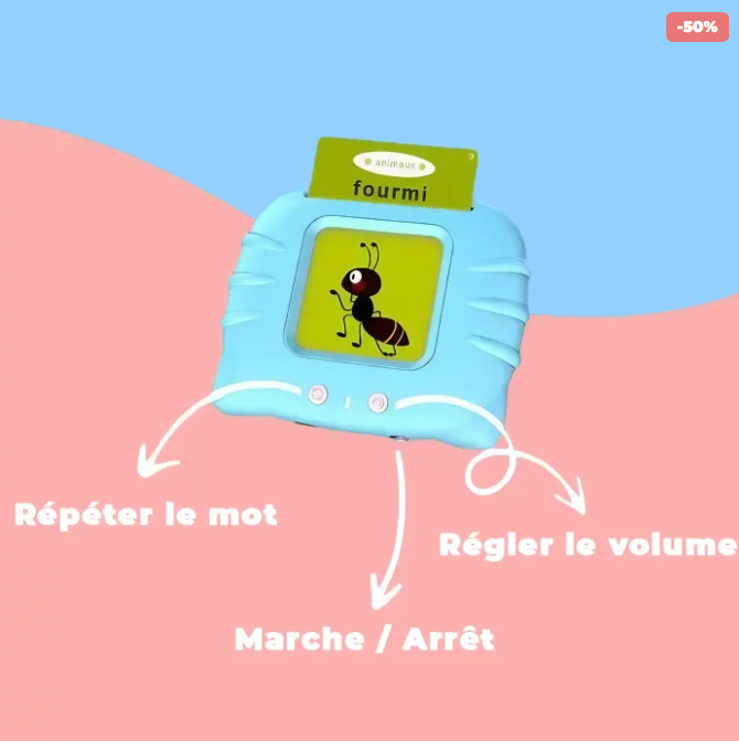 Développez le langage et la concentration de votre enfant dès 1 an — sans écran, sans effort, grâce à un jeu autonome validé Montessori.