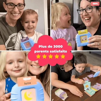 Développez le langage et la concentration de votre enfant dès 1 an — sans écran, sans effort, grâce à un jeu autonome validé Montessori.