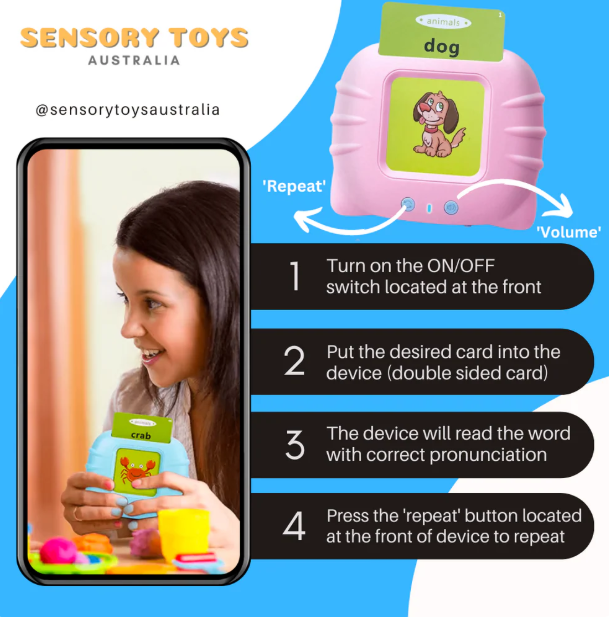 Apprends en Jouant : Le Dispositif Audible avec Cartes Flash pour Enfants