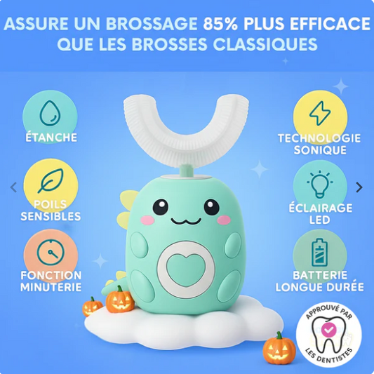 Curiositoy™ - Brosse à dents 360° pour enfants